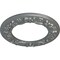 Ekena Millwork Ribbon with Bow Ceiling Medallion (Canopies up to 7 1/2"), 12 1/4"OD x 7 1/2"ID x 7/8"P, Platinum CM12RIPLS - alternate 2